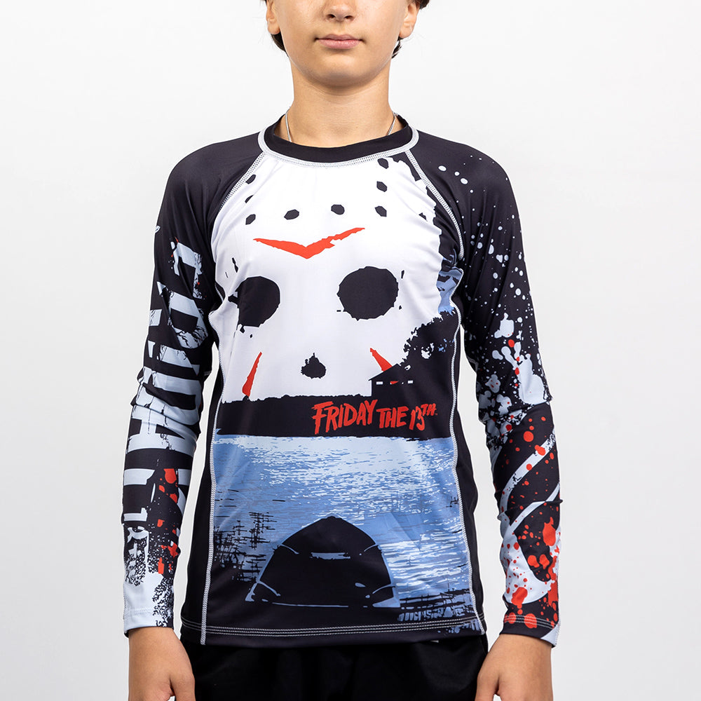 Fusion Fight Gear Friday The 13th Kids BJJ Rash Guard Compression Shir