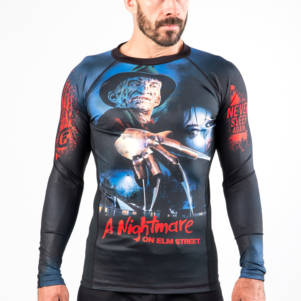 gear rash Fusion Fight Gear A Nightmare On Elm Street Compression Shirt BJJ Rash Guard