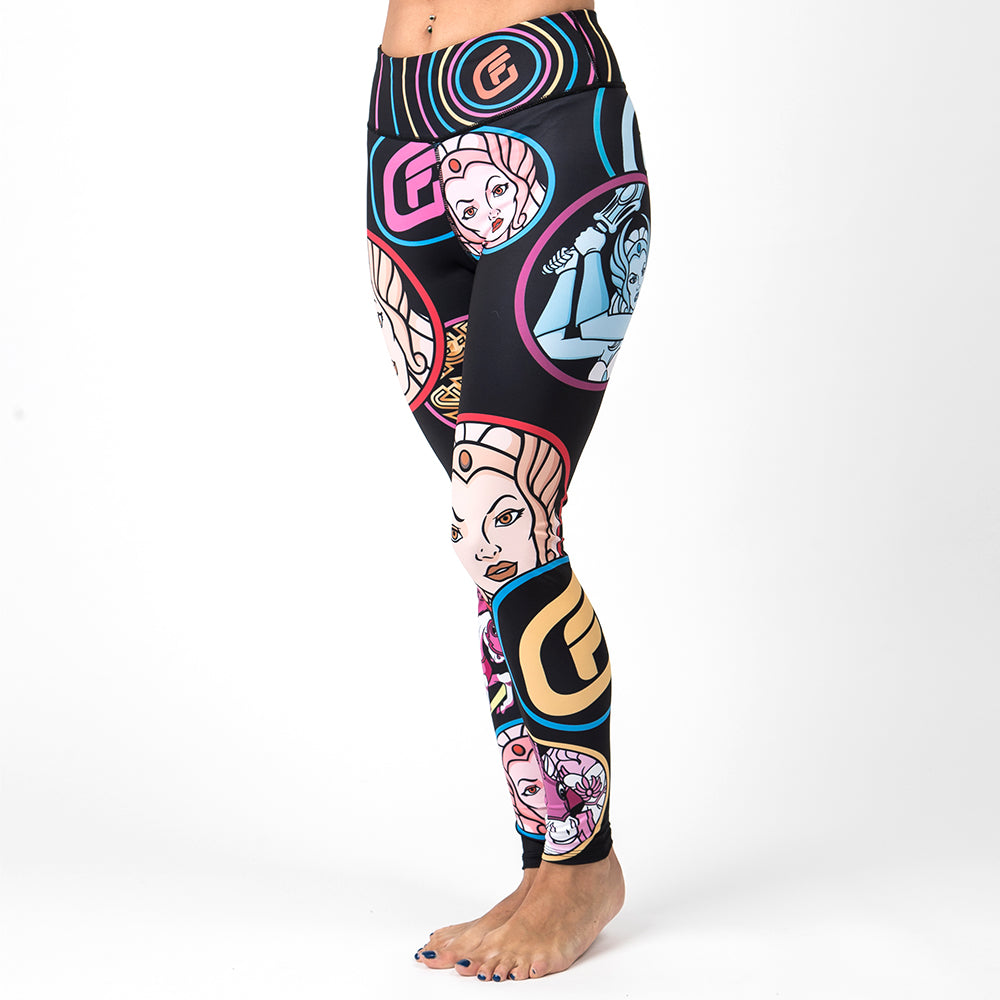 Superhero Leggings Wonder Woman Drakon Style Leggings For Yoga & Pilates XL
