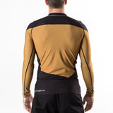 Star Trek TNG Uniform rashguard gold back close up