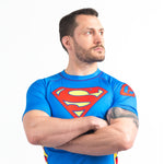 Superman classic logo BJJ rash guard arms crossed 2