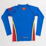 Superman logo kids rashguard longsleeve back product