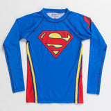 Superman logo kids rash guard longsleeve front product