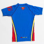 Superman logo kids rash guard short sleeve back product