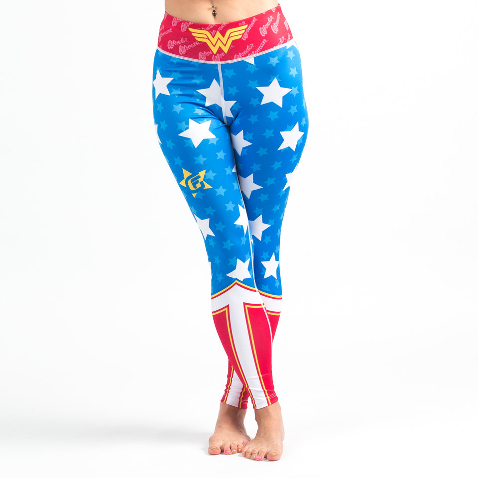 Fusion Fight Gear Wonder Woman BJJ Spats Leggings Tights