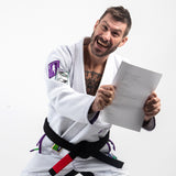 Fusion Fight Gear Batman Return of the Joker BJJ Gi White (Issue #22) Pre-sale shipping March 2025