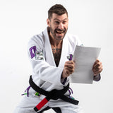 Fusion Fight Gear Batman Return of the Joker BJJ Gi White (Issue #22) Pre-sale shipping March 2025