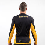 Fusion Fight Gear Black Adam BJJ Rash Guard Compression Shirt