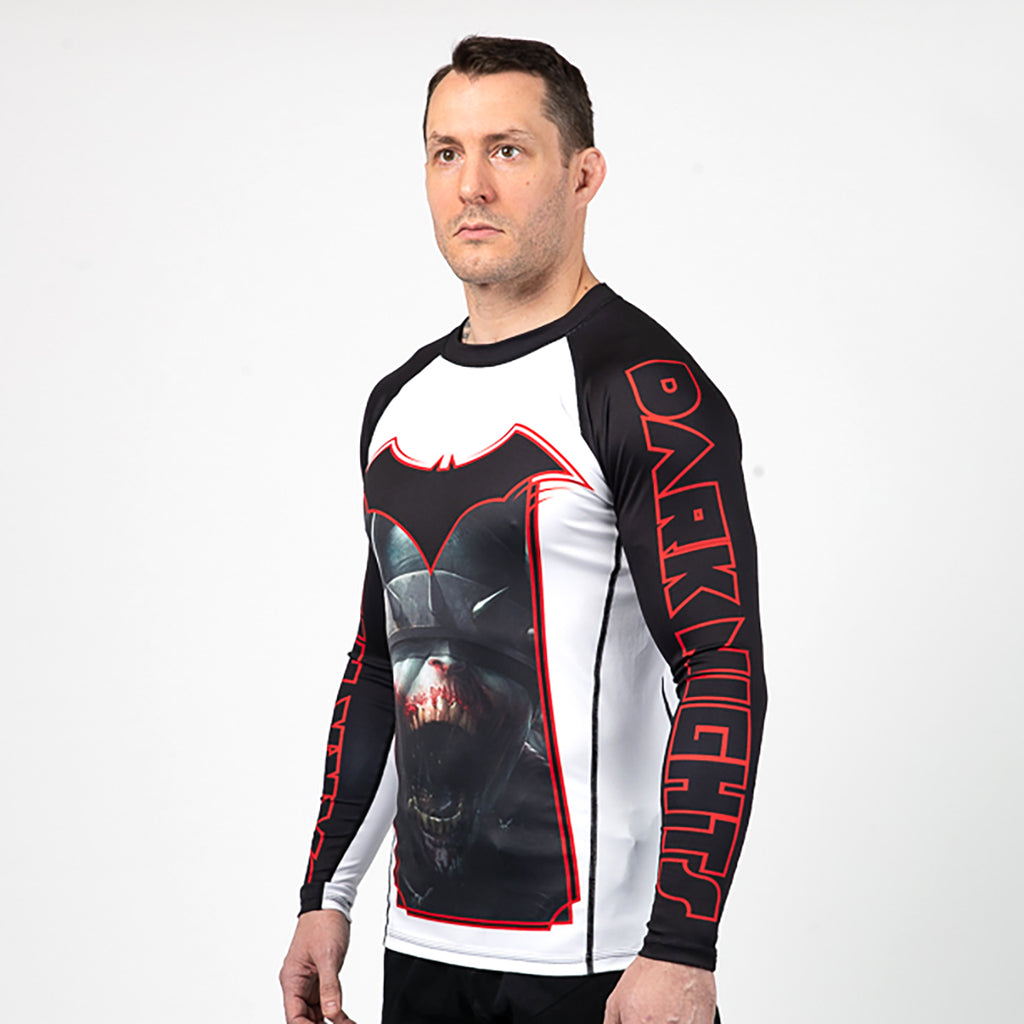 Batman Rash Fusion Fight Gear The Batman Who Laughs BJJ Rash Guard Compression Shi