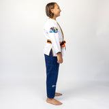 Fusion Fight Gear Dragon Ball Z Vegeta Limited Edition Kids BJJ Gi White Top (issue #19)