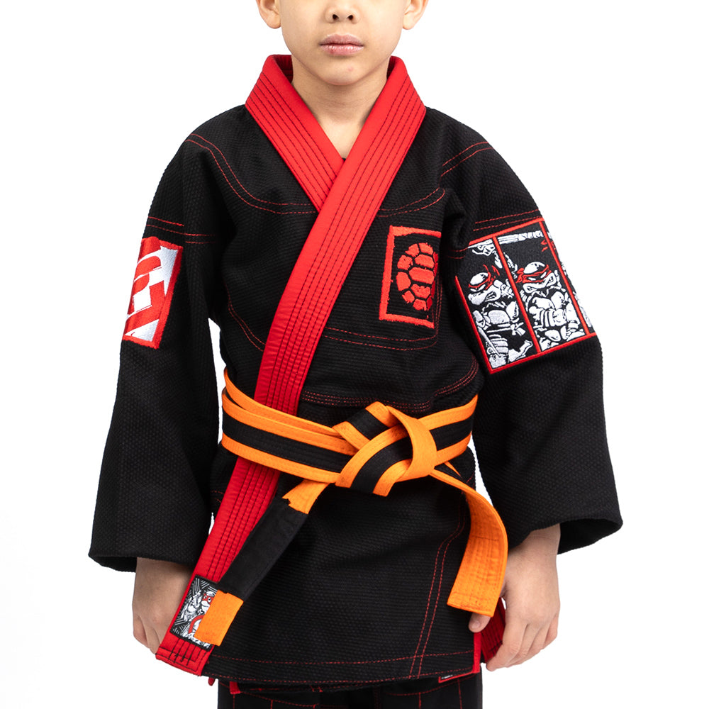 Fusion Fight Gear TMNT Book One BJJ Kids Gi- Black (issue #17) M2