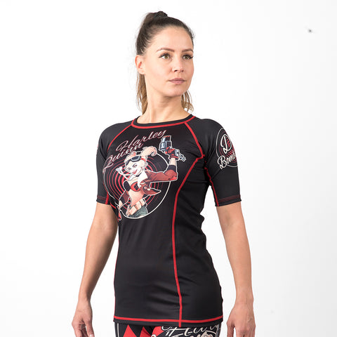 Fusion Fight Gear Harley Quinn DC Bombshells Women's Short Sleeve BJJ