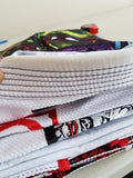 Fusion Fight Gear TMNT Book One BJJ Gi White (issue 12) STAINED- SALE PRICED