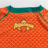 Aquaman costume rashguard back collar