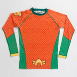 Aquaman costume rashguard front product