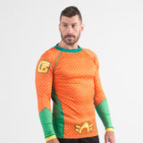 Aquaman costume rash guard right angle