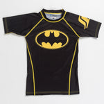 Batman Black Kids Rashguard shortsleeve front product