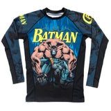 Fusion Fight Gear Batman Breaking The Bat Bane BJJ Rash Guard Compression Shirt
