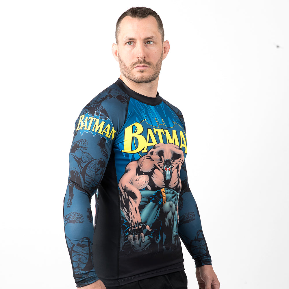 Batman Rash Fusion Fight Gear Batman Breaking The Bat Bane BJJ Rash Guard Compress