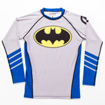 Fusion Fight Gear Batman Silver Age Logo Rash Guard Compression Shirt
