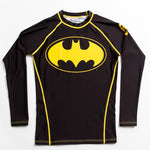 Batman black logo BJJ rash guard product front