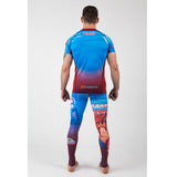 Beast Man rash guard and spats combo back