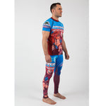 Beast Man rash guard and spats combo right angle