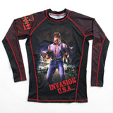 Chuck Norris Invasion USA rash guard front product