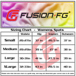 Fusion FG womens spats size chart