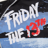 Friday the 13th rash guard back logo