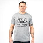 Fusion Fight Gear XXL Grey T Shirt Front