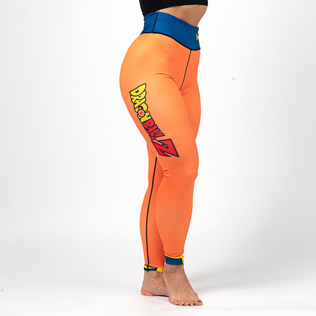 dragon ball workout gear Fusion Fight Gear Dragon Ball Z Goku Women's BJJ Spats Leggings Tights