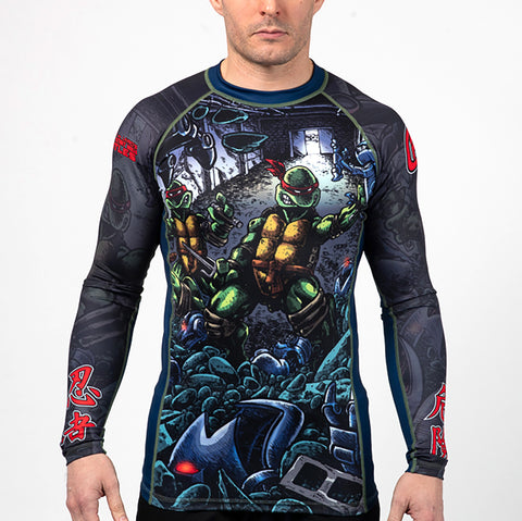 Fusion Fight Gear Teenage Mutant Ninja Turtles Book Two BJJ Rash Guard Compression Shirt