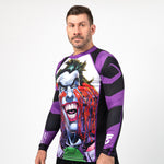 Fusion Fight Gear The Joker Bloody Hands BJJ Rash Guard Compression Shirt