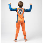 Fusion Fight Gear Dragon Ball Z Goku Costume Kids BJJ Spats Compression Pants Leggings