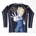 Fusion Fight Gear Dragon Ball Z Maijin Vegeta Kids BJJ Rash Guard Compression Shirt