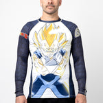 Fusion Fight Gear Dragon Ball Z Maijin Vegeta BJJ Rash Guard Compression Shirt
