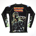 Fusion Fight Gear Swamp Thing BJJ Rash Guard Compression Shirt