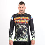 Fusion Fight Gear Swamp Thing BJJ Rash Guard Compression Shirt