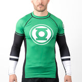 Fusion Fight Gear Green Lantern BJJ Rash Guard Compression Shirt