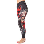 Harley Quinn Dc Bombshells Spats leggings left angle