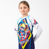 Fusion Fight Gear Harley Quinn Kids BJJ Rash Guard short Sleeve