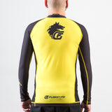 Fusion Fight Gear Rocky Italian Stallion BJJ Rash Guard- Yellow and Black (RETIRED)