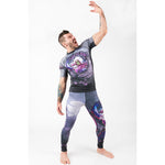 Skeletor rash guard and spats combo fighting stance 3