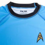Star Trek Classic Uniform rashguard blue neck label