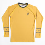 Star Trek Classic Uniform rashguard gold front