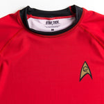 Star Trek Classic Uniform rashguard red neck label