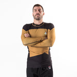 Star Trek TNG Uniform rashguard gold arms crossed