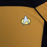 Star Trek TNG Uniform rashguard gold delta shield