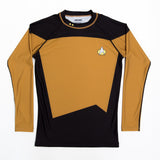 Star Trek TNG Uniform rashguard gold front